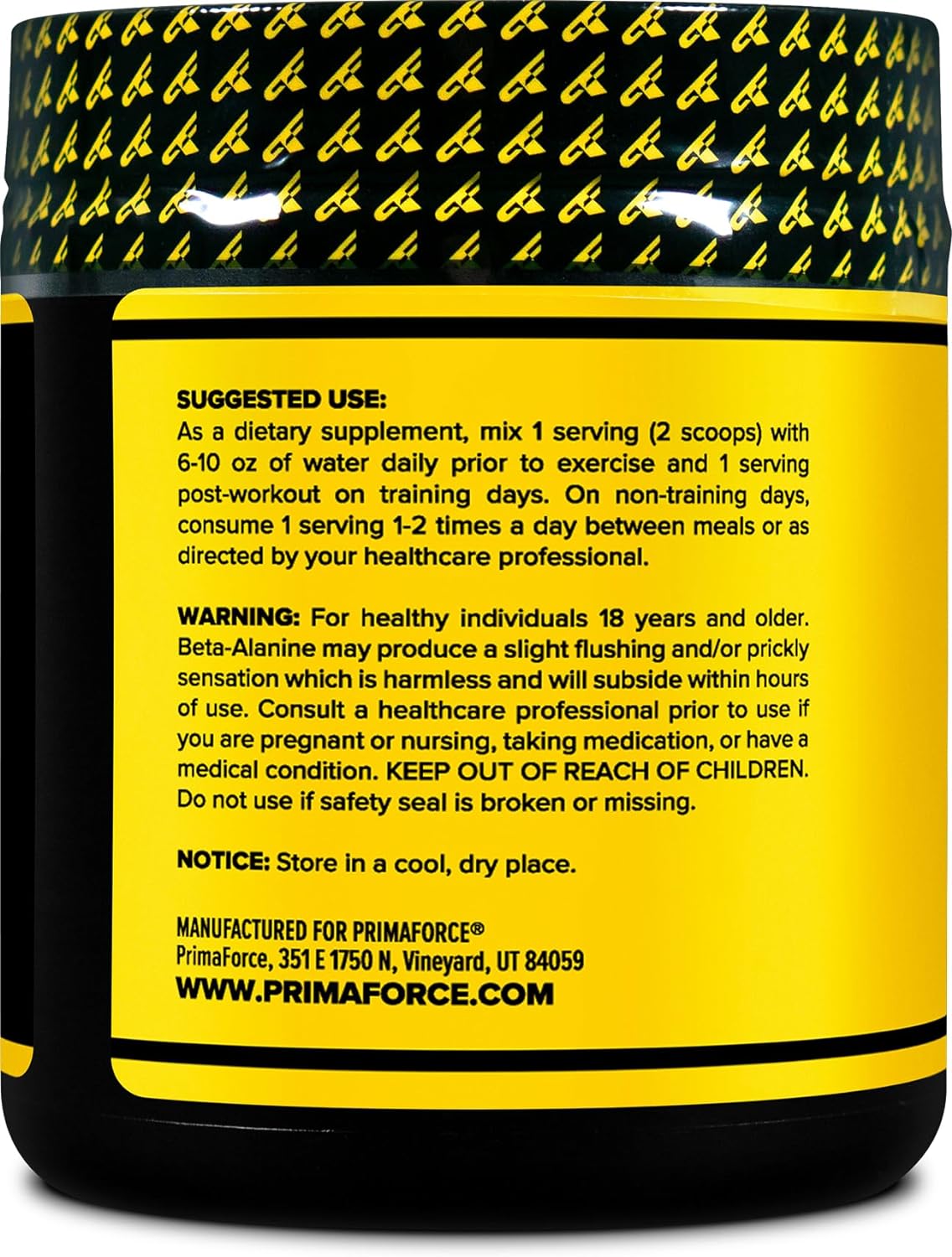 Primaforce Beta Alanine Powder, Unflavored - Muscle Support & Recovery (200g)