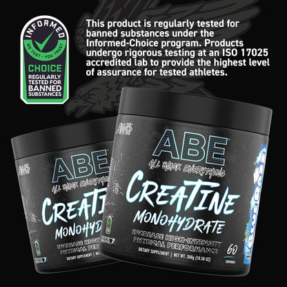 All Black Everything Creatine Monohydrate, Unflavored, Muscle Support (60 Servings)