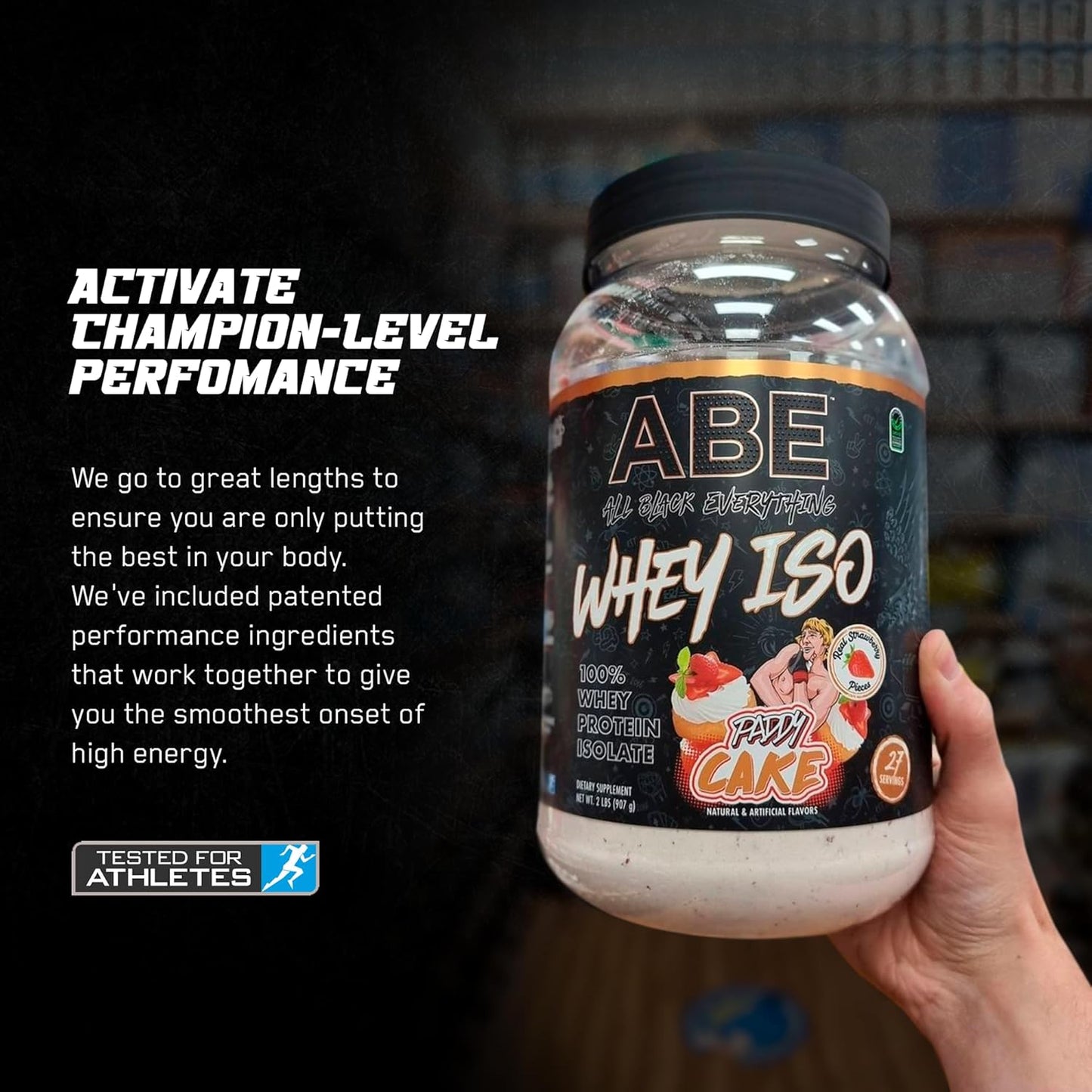 All Black Everything Whey Protein, Strawberry Shortcake (20 Servings, 25g)