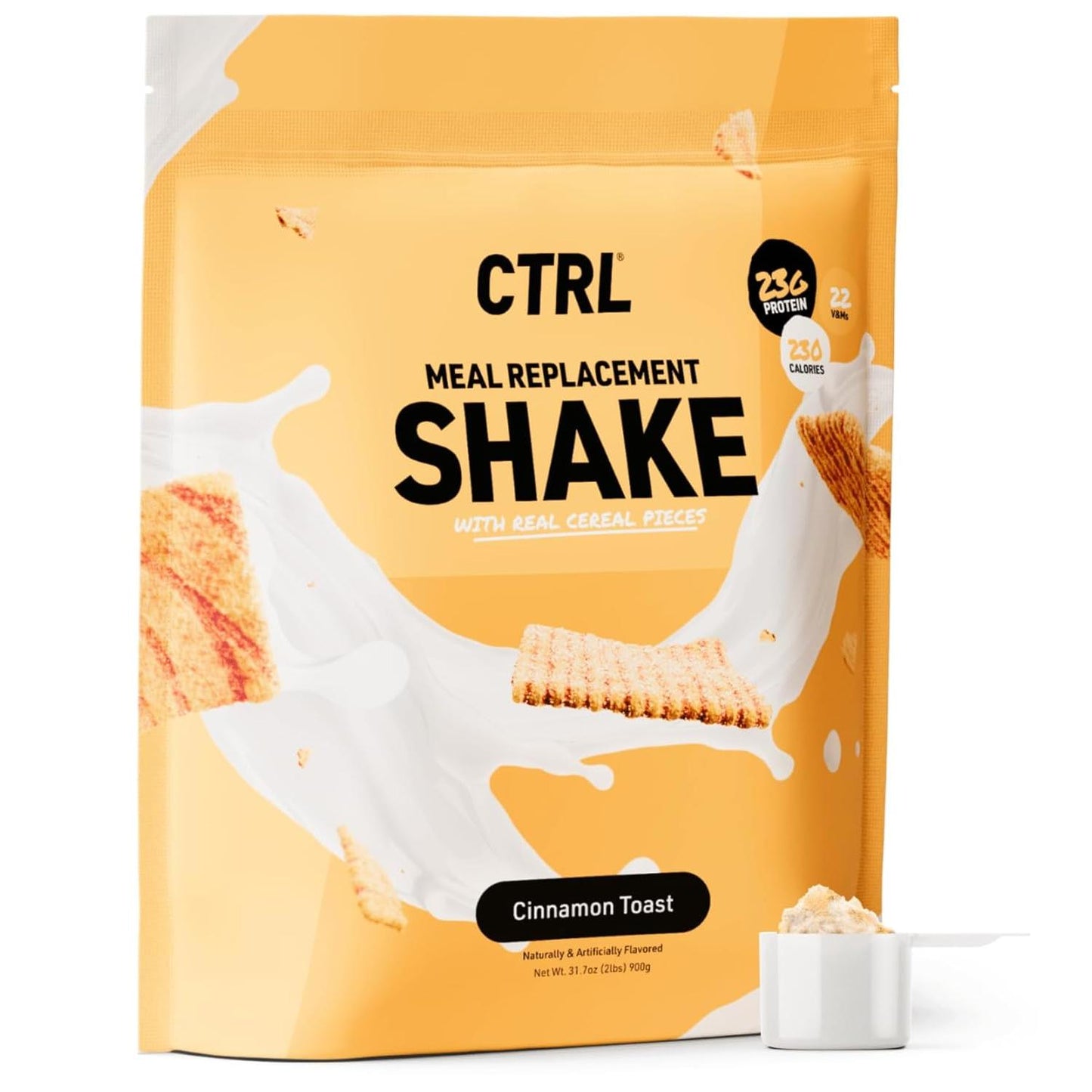 CTRL Cinnamon Toast Meal Replacement Shake, 23g Protein (15 Servings)