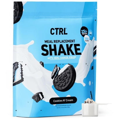 CTRL Cookies N' Cream Meal Replacement Shake, 23g Protein (15 Servings)