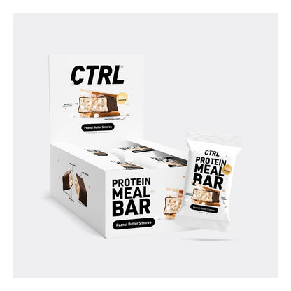 CTRL Protein Meal Bars, Peanut Butter S'mores, 15g Protein, 280 Cal (12 Bars)