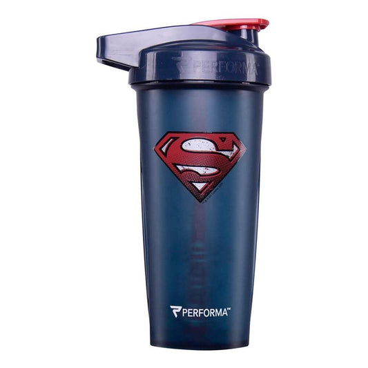 Superman DC Comics Shaker Bottle, Leak-Free with ActionRod Mixing (28oz)