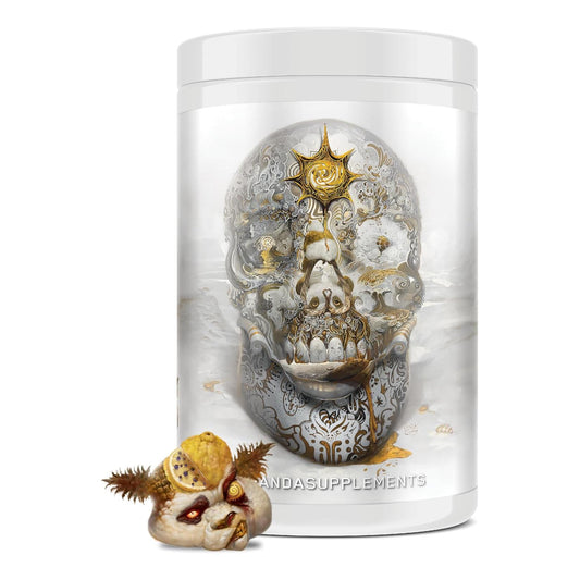 Skull Nootropic Pre-Workout, 403mg Caffeine for Focus & Energy (40 Scoops) (Lemon Blueberry Pineapple)