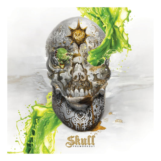 Skull Nootropic Pre Workout - Focus, Pumps, Energy (40 Scoops, Lemon Lime)